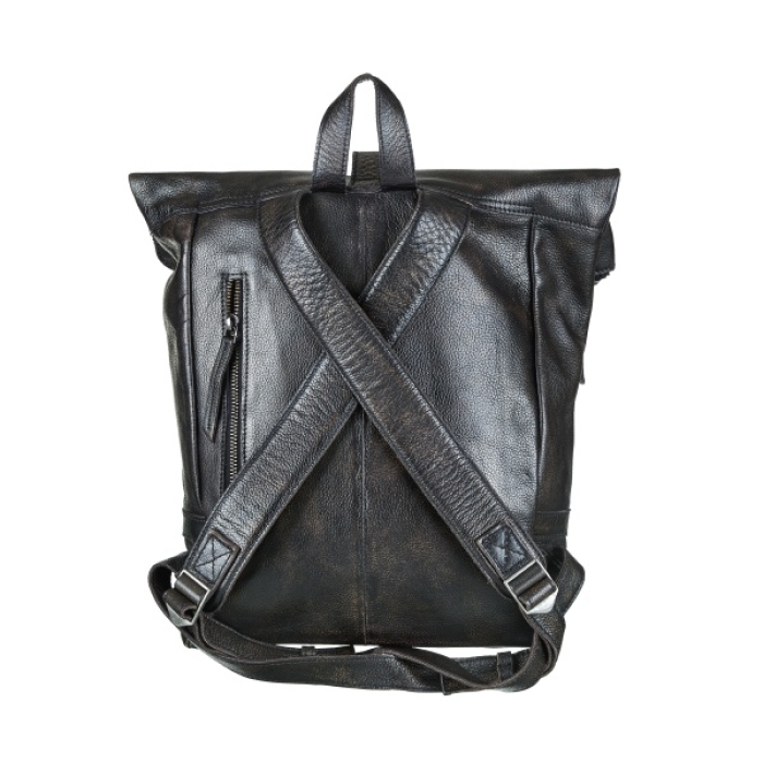 ROLLTOP BACKPACK BLACK Rucksacktasche